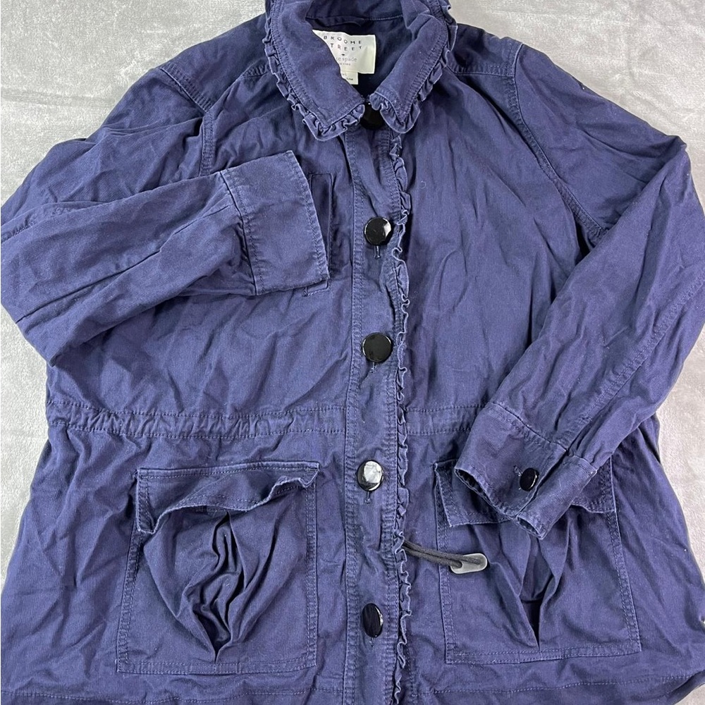 Kate Spade Deep Purple Utility Jacket